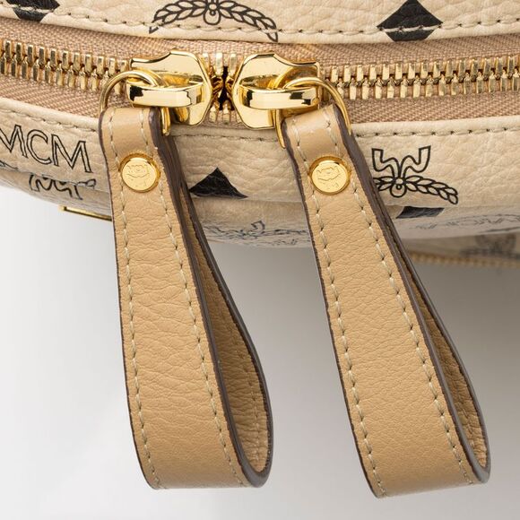 MCM Visetos Side Studs Stark Medium Backpack - Picture 9 of 13